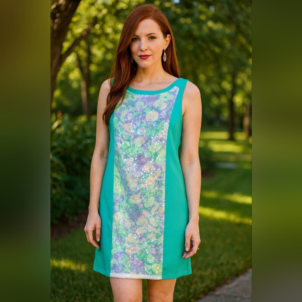 Rhyme Los Angeles Sequin Fully Lined Dress Sz Meduim NWT
